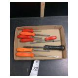 Snap-on Screwdriver and Pry Bar Assortment, 8-Piece Set