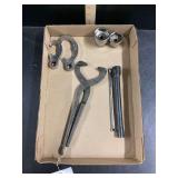 Snap-on Tool Assortment Including Pliers, Sockets, and Wrenches
