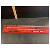 Snap-on Socket Extension Set 1/2” Dr. with Red Plastic Tray