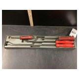 Snap-on Pry Bar Set with Storage Tray