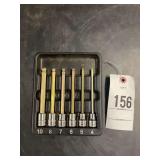 Snap-on Metric Hex Bit Socket Set, 4mm to 10mm, 3/8” Dr.