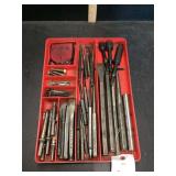 Assorted Metal Punch and Chisel Set with Organizer Tray