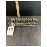 Snap-on Metric Hex Bit Socket Set 3/8” Dr. with Storage Tray