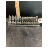 Snap-on Metric Hex Bit Socket Set 1/4” Dr. with Storage Tray