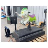 Coin-Operated Elephant Spring Rider Amusement Ride