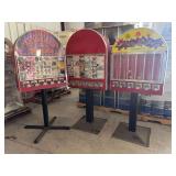 Collection of Three Vendomatic Sticker and Tattoo Vending Machines