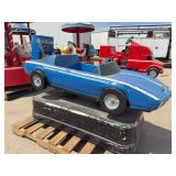 Coin-Operated Blue Sports Car Kiddie Ride
