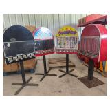 Collection of Four Vendo-Matic Sticker and Tattoo Vending Machines
