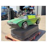 Coin-Operated Green Sports Car Kiddie Ride
