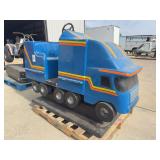 Blue Semi-Truck Kiddie Ride