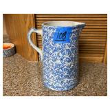 Speckled Stoneware Pitcher with Applied Handle