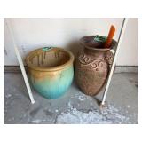 Two Decorative Ceramic Planters