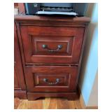 Wood Filing Cabinet with Two Drawers