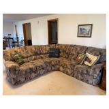 Upholstered Sectional Reclining Sofa