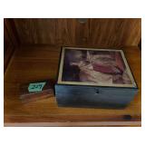 Brass Spyglass in Decorative Box