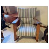 Upholstered Rocking Chair with Wood Frame
