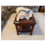 Wood Coffee Table with Shelf