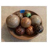 Collection of Decorative Glass Spheres