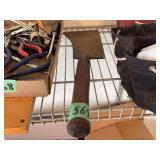 Large Meat Cleaver with Wooden Handle