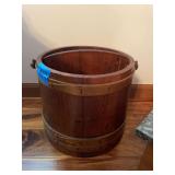 Wooden Well Bucket with Handle