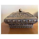 Decorative Lidded Box with Faux Finish