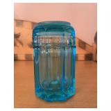 Blue Glass Toothpick Holder and Ashtray
