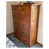 Broyhill Continental Tapestry Six-Drawer Chest