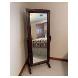 Framed Cheval Mirror with Stand