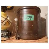 Stoneware Crock with Brown Glaze