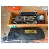 Drill Bit Assortment with Wood Storage Box and DeWalt Carrying Case