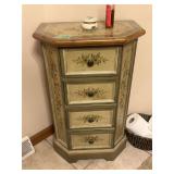Painted Wood Chest of Drawers