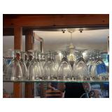 Glassware Set: Cordial Glasses and Pitcher