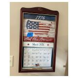 Thomas Kinkade God Bless America 2026 Calendar with Pen