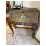 Painted Wood Secretary Desk with Drop Front