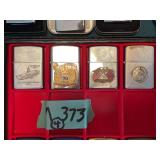 Zippo Lighters with Military and Sports Themes
