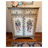 Painted Two-Drawer Cabinet with Double Door Storage
