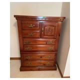Wood Dresser Chest of Drawers with Cabinet