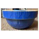 Blue Stoneware Mixing Bowl