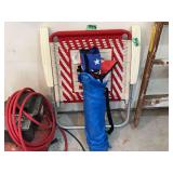 Folding Beach Chair and Texas Flag Set