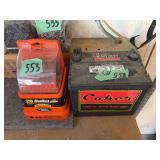 Black and Decker 20 Piece Bullet Drill Bit Set and Coker Heavy Duty Battery