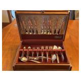 Oneida Community Silverplate Flatware Set with Storage Box