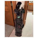 Tour Edge Golf Bag with Assorted Clubs