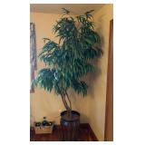 Potted Faux Foliage Tree
