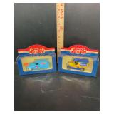 Set of Two Pepsi-Cola Die-Cast Model Delivery Vehicles