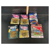 Collection of Six Diecast Racing and Agricultural Vehicles