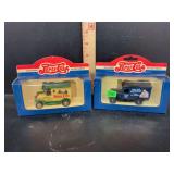 Set of Two Pepsi-Cola Die-Cast Model Delivery Trucks