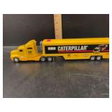 Caterpillar CAT Racing Diecast Semi Truck and Trailer Ertl