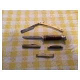 Assorted Knives and Straight Razor