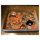 Assorted Halloween-Themed Costume Jewelry Collection