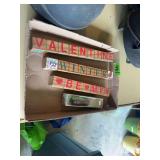 Decorative Wooden Letter Blocks and Olt Game Call